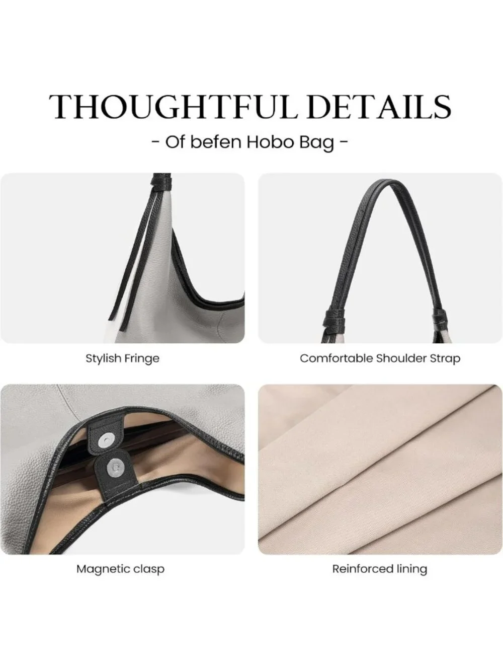 Genuine Leather Slouchy Hobo Bag for Women | Casual Chic Purse, Everyday Style